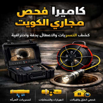 كاميرا فحص مجاري الكويت - ابويحي 90007603 - كاميرا تصوير مجاري - تصوير بايبات مجاري - فحص بايبات المجاري - كاميرا كشف خرير - تصوير بايبات الصرف