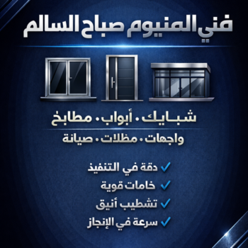 المنيوم صباح السالم - فني المنيوم صباح السالم - تسليم احمد📞99186894 - شتر صباح السالم - فني شتر صباح السالم - تركيب مطابخ صباح السالم - فني المنيوم في صباح السالم